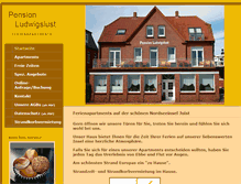 Tablet Screenshot of pension-ludwigslust.de